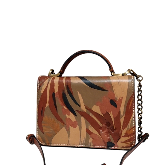 Patricia Nash Mini Camo Leather Crossbody Bag Very Gently Loved - Picture 1 of 12